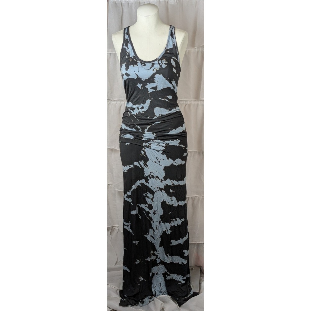 Young Fabulous & Broke Hampton Maxi Dress Sleeveless Blue Black Tie Dye Size S - Picture 3 of 10